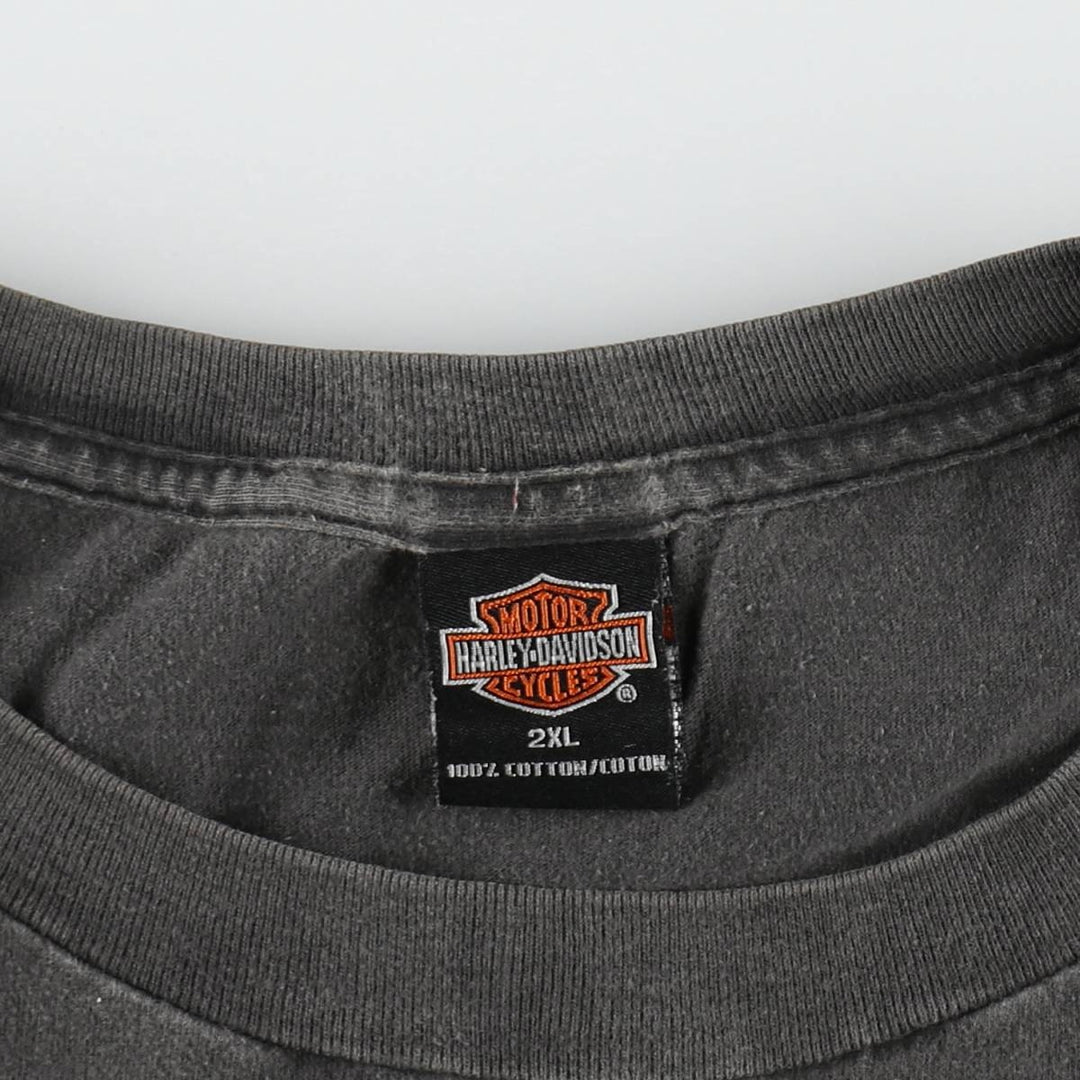 Harley-Davidson Motorcycle Bike T-shirt Made in USA Men's XXL cotton black type Vintage Second Hand