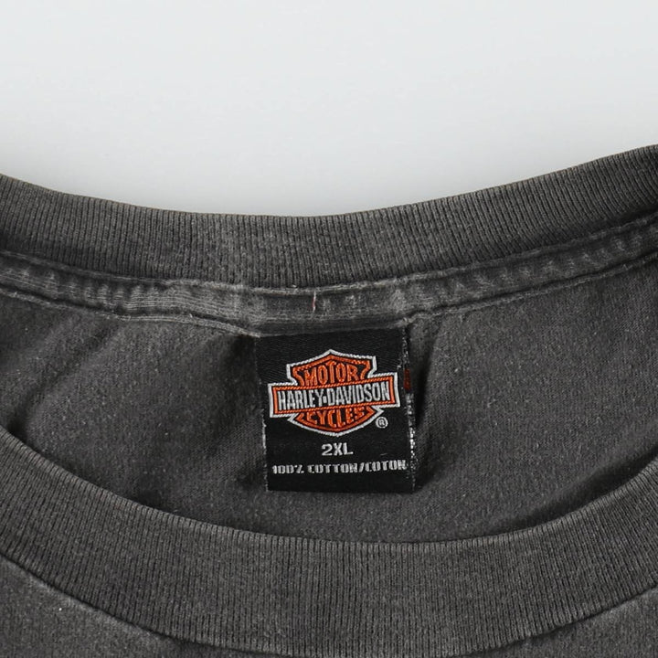 Harley-Davidson Motorcycle Bike T-shirt Made in USA Men's XXL cotton black type Vintage Second Hand