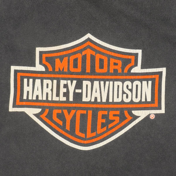 Harley-Davidson Motorcycle Bike T-shirt Made in USA Men's XXL cotton black type Vintage Second Hand