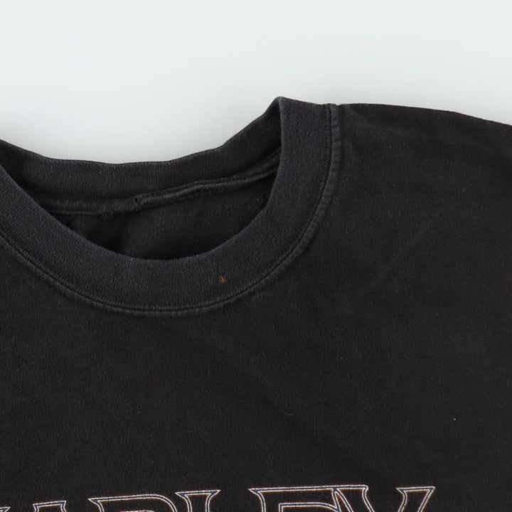 00'S Harley-Davidson Motorcycle Bike T-shirt Men's XXL unclear black type Vintage Second Hand