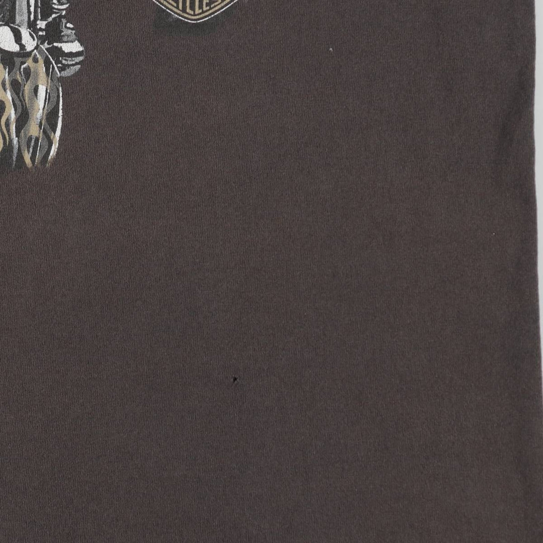 00'S Harley-Davidson Sleeveless Motorcycle Bike T-shirt Made in USA Men's L size cotton black type Vintage Second Hand