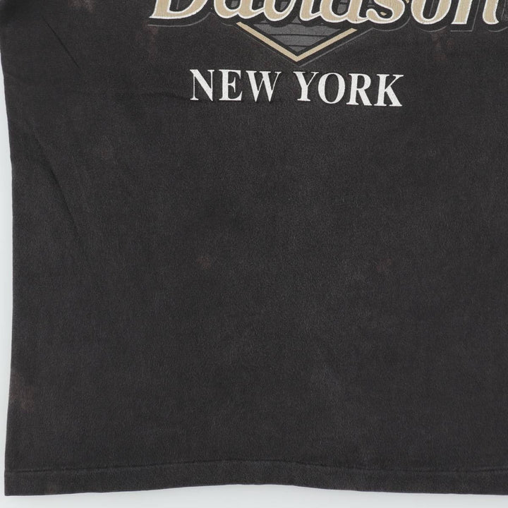 90'S Harley-Davidson Eagle Pattern Motorcycle Bike T-shirt Made in USA Men's M size cotton black type Vintage Second Hand