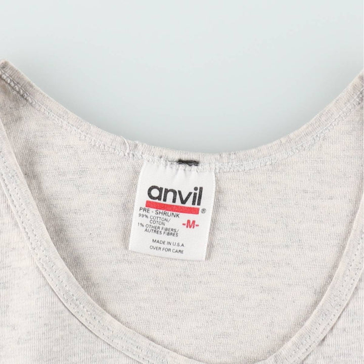 90'S Anvil Harley-Davidson Eagle Pattern Sleeveless Motorcycle T-Shirt, Made in USA, Men's Size M (approx.) cotton gray type Vintage Second Hand