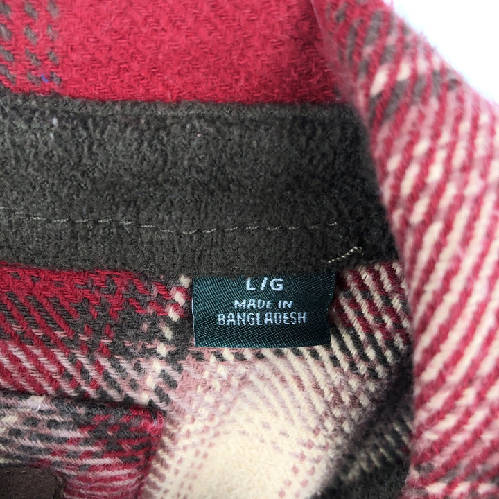 2000'S Orvis Ombre Check Long Sleeve Flannel Check Shirt, Men's Size L cotton red type Vintage Second Hand