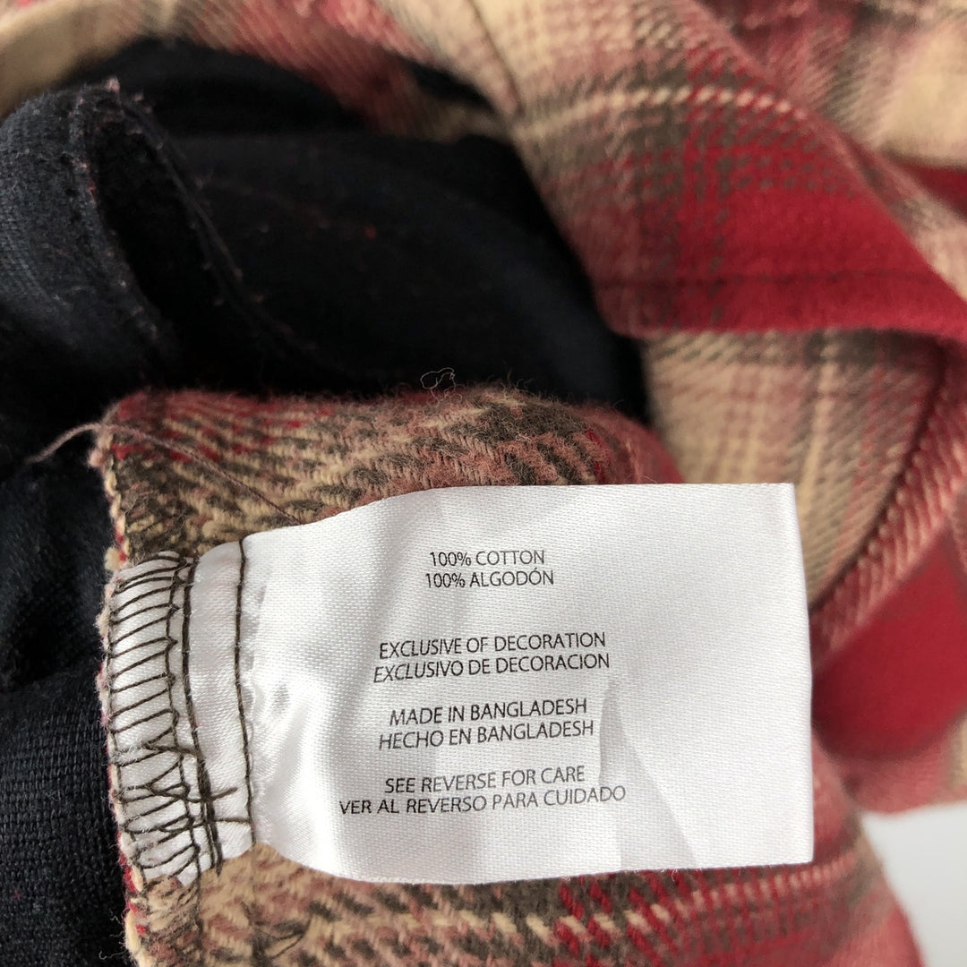 2000'S Orvis Ombre Check Long Sleeve Flannel Check Shirt, Men's Size L cotton red type Vintage Second Hand