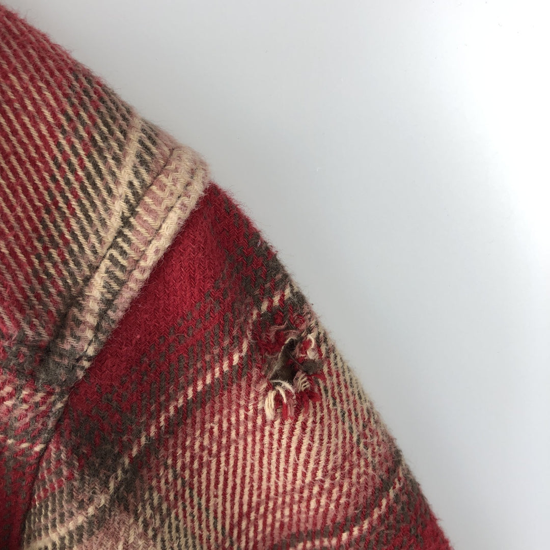 2000'S Orvis Ombre Check Long Sleeve Flannel Check Shirt, Men's Size L cotton red type Vintage Second Hand