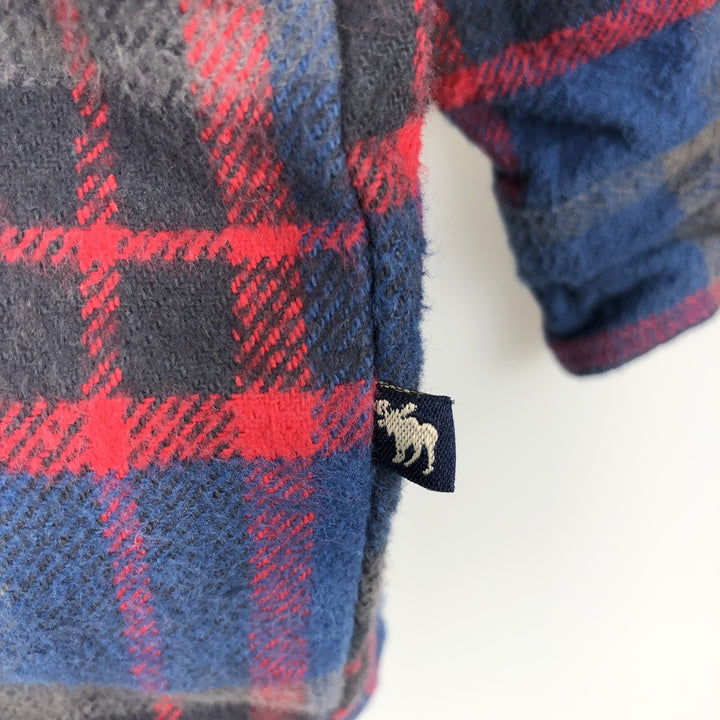 MOOSE CREEK Long Sleeve Flannel Check Shirt, Men's Size M cotton navy blue type Vintage Second Hand