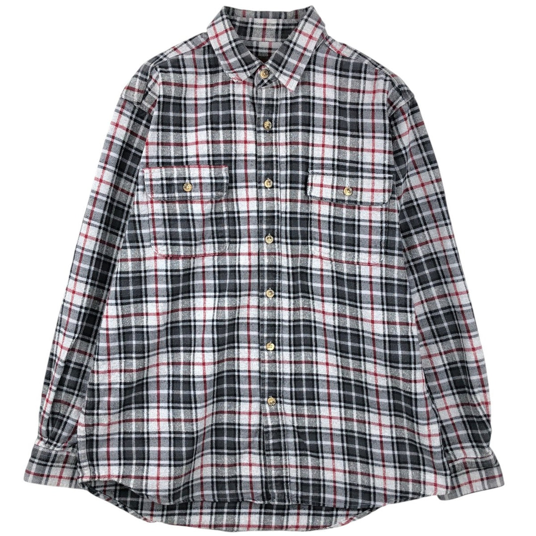 MOOSE CREEK Long Sleeve Flannel Check Shirt, Men's Size XL cotton gray type Vintage Second Hand