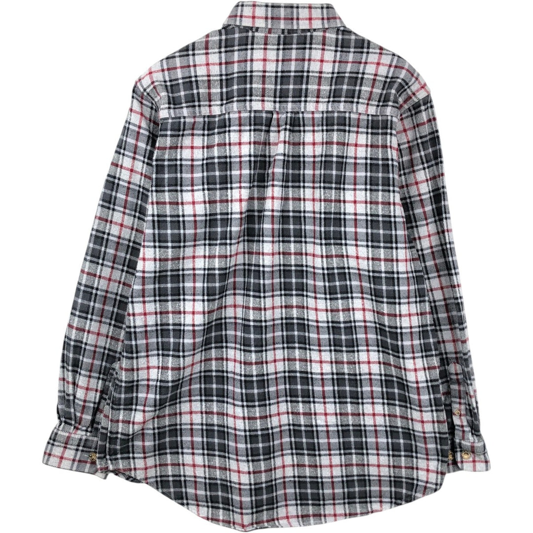 MOOSE CREEK Long Sleeve Flannel Check Shirt, Men's Size XL cotton gray type Vintage Second Hand