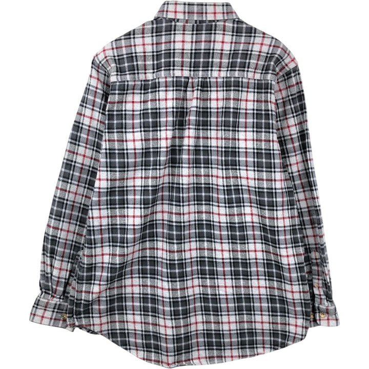 MOOSE CREEK Long Sleeve Flannel Check Shirt, Men's Size XL cotton gray type Vintage Second Hand
