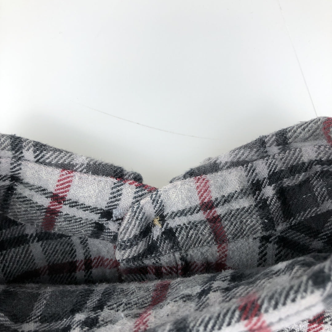 MOOSE CREEK Long Sleeve Flannel Check Shirt, Men's Size XL cotton gray type Vintage Second Hand