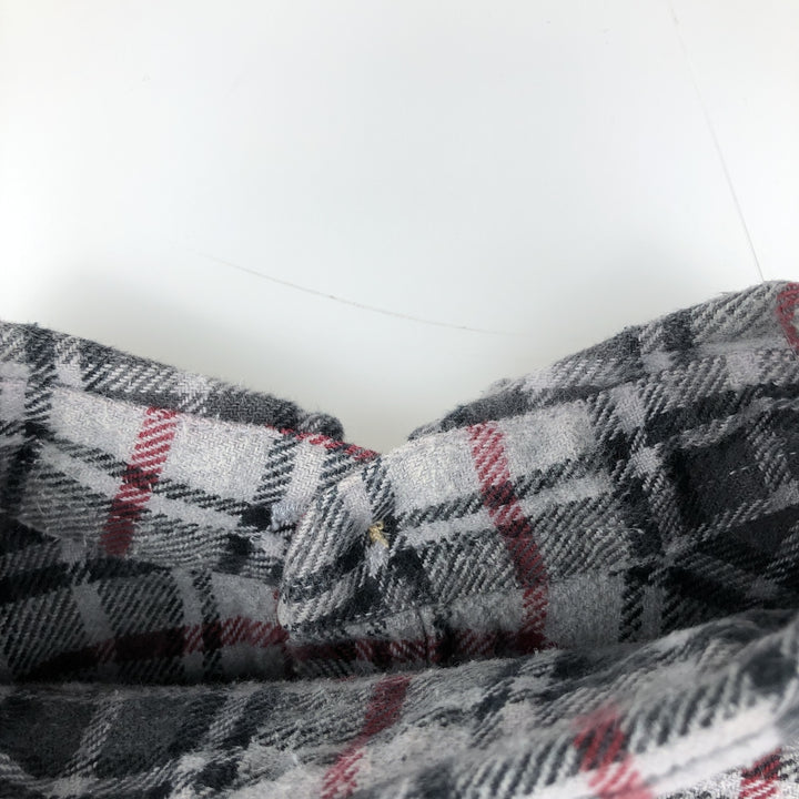 MOOSE CREEK Long Sleeve Flannel Check Shirt, Men's Size XL cotton gray type Vintage Second Hand