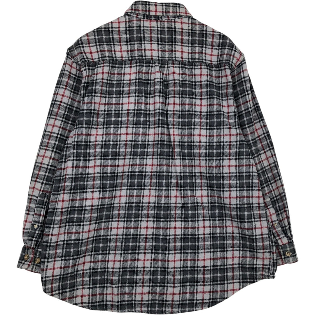 MOOSE CREEK Long Sleeve Flannel Check Shirt, Men's Size XL cotton gray type Vintage Second Hand