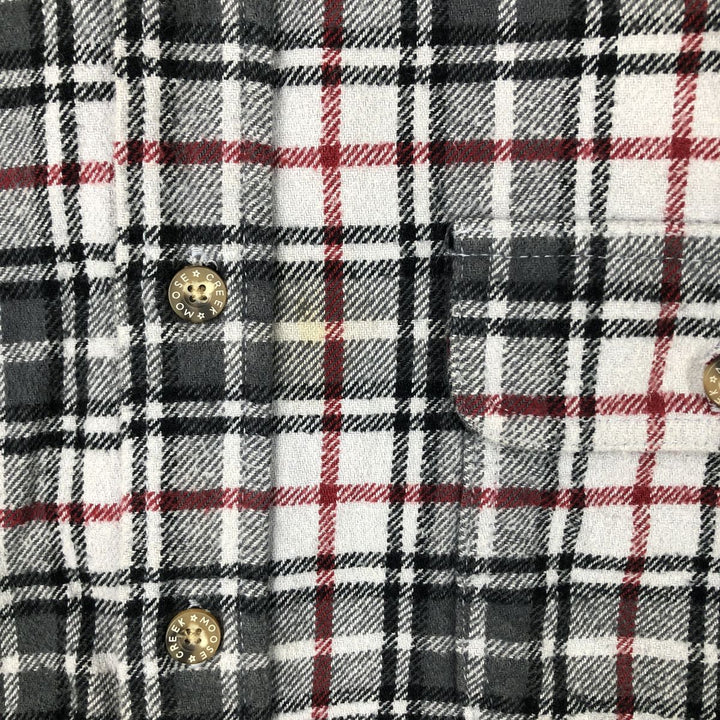MOOSE CREEK Long Sleeve Flannel Check Shirt, Men's Size XL cotton gray type Vintage Second Hand