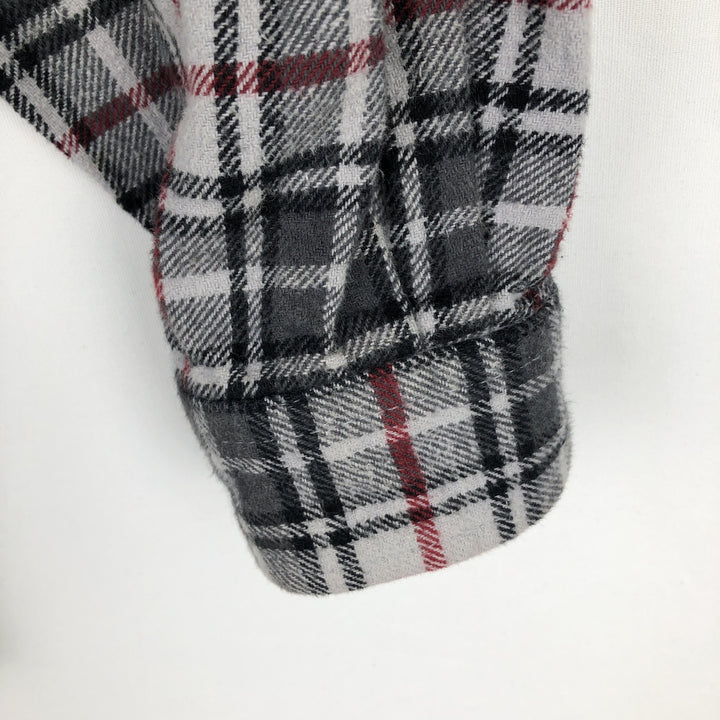 MOOSE CREEK Long Sleeve Flannel Check Shirt, Men's Size XL cotton gray type Vintage Second Hand