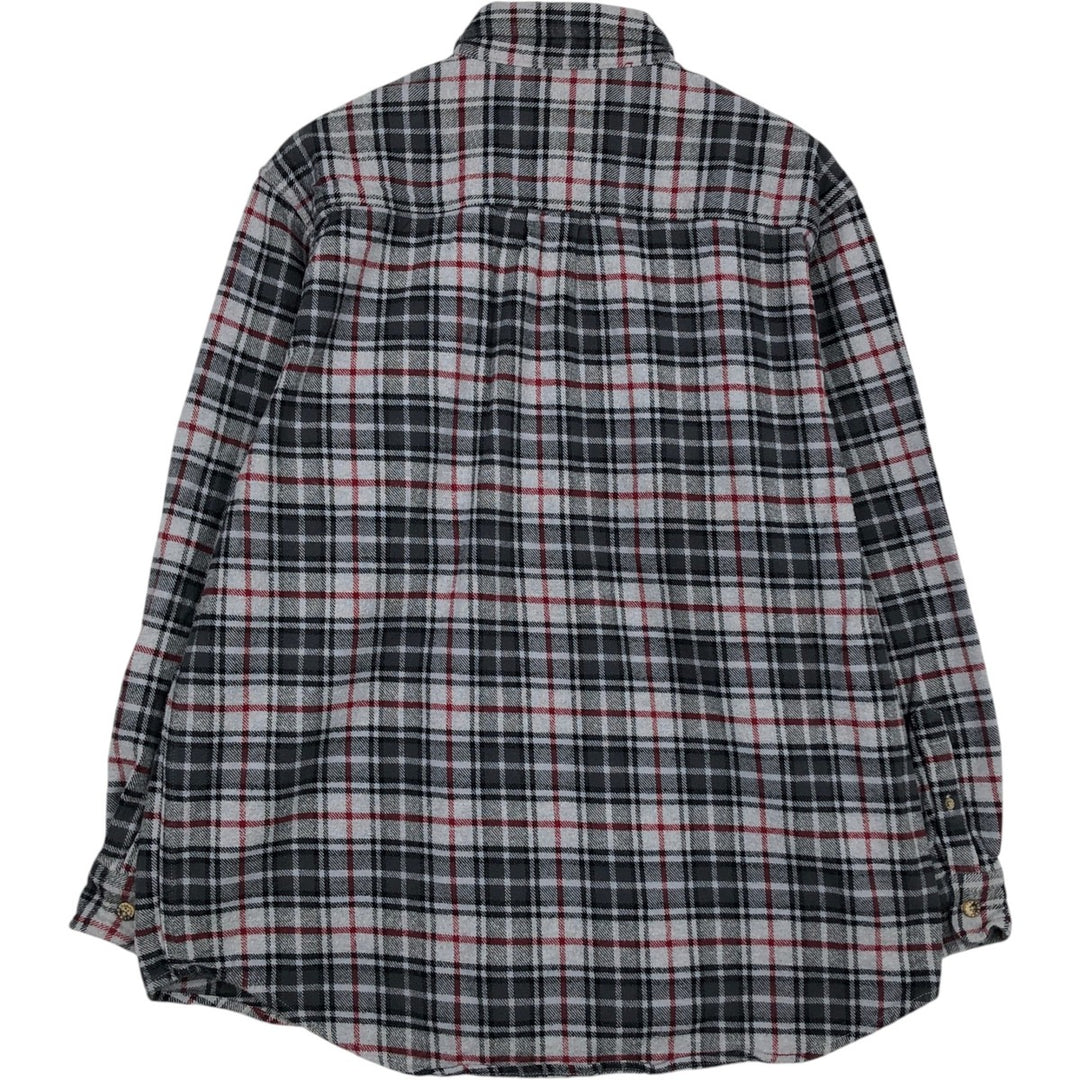 MOOSE CREEK Long Sleeve Flannel Check Shirt, Men's Size XL cotton gray type Vintage Second Hand