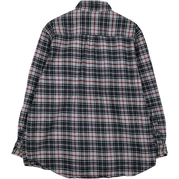 MOOSE CREEK Long Sleeve Flannel Check Shirt, Men's Size XL cotton gray type Vintage Second Hand