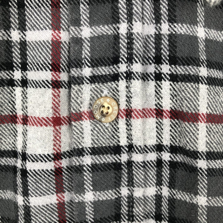 MOOSE CREEK Long Sleeve Flannel Check Shirt, Men's Size XL cotton gray type Vintage Second Hand