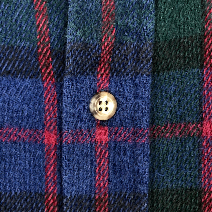 Carhartt ORIGINAL FIT long sleeve flannel check shirt, men's size L unclear green type Vintage Second Hand