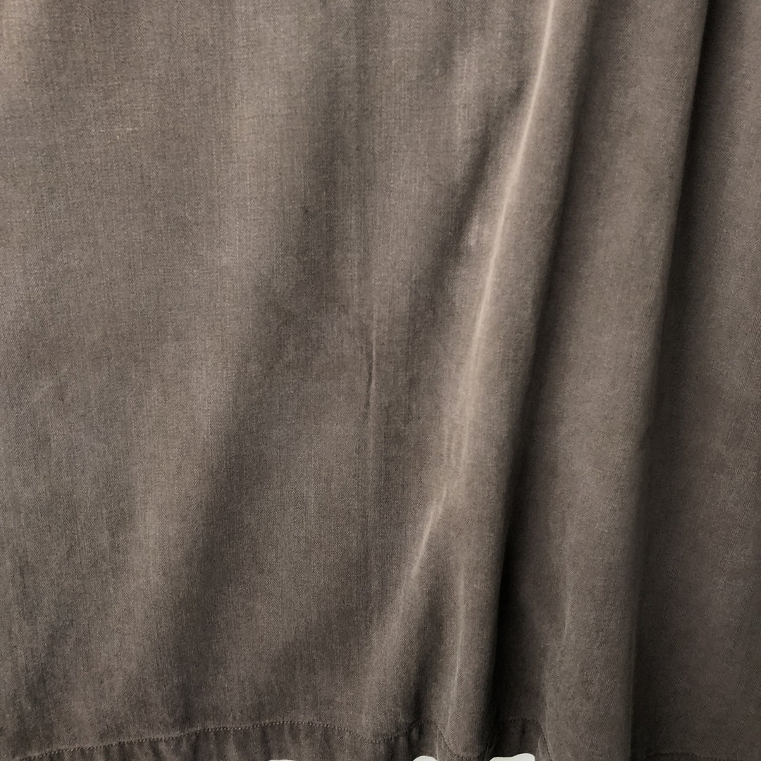 Tommy Bahama Short-Sleeve Open-Collar Cotton Shirt, Boxy Fit, Men's Size XL silk brown type Vintage Second Hand