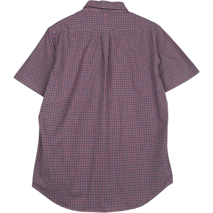 Ralph Lauren POLO RALPH LAUREN Gingham check short sleeve button down check shirt Men's L size cotton red type Vintage Second Hand