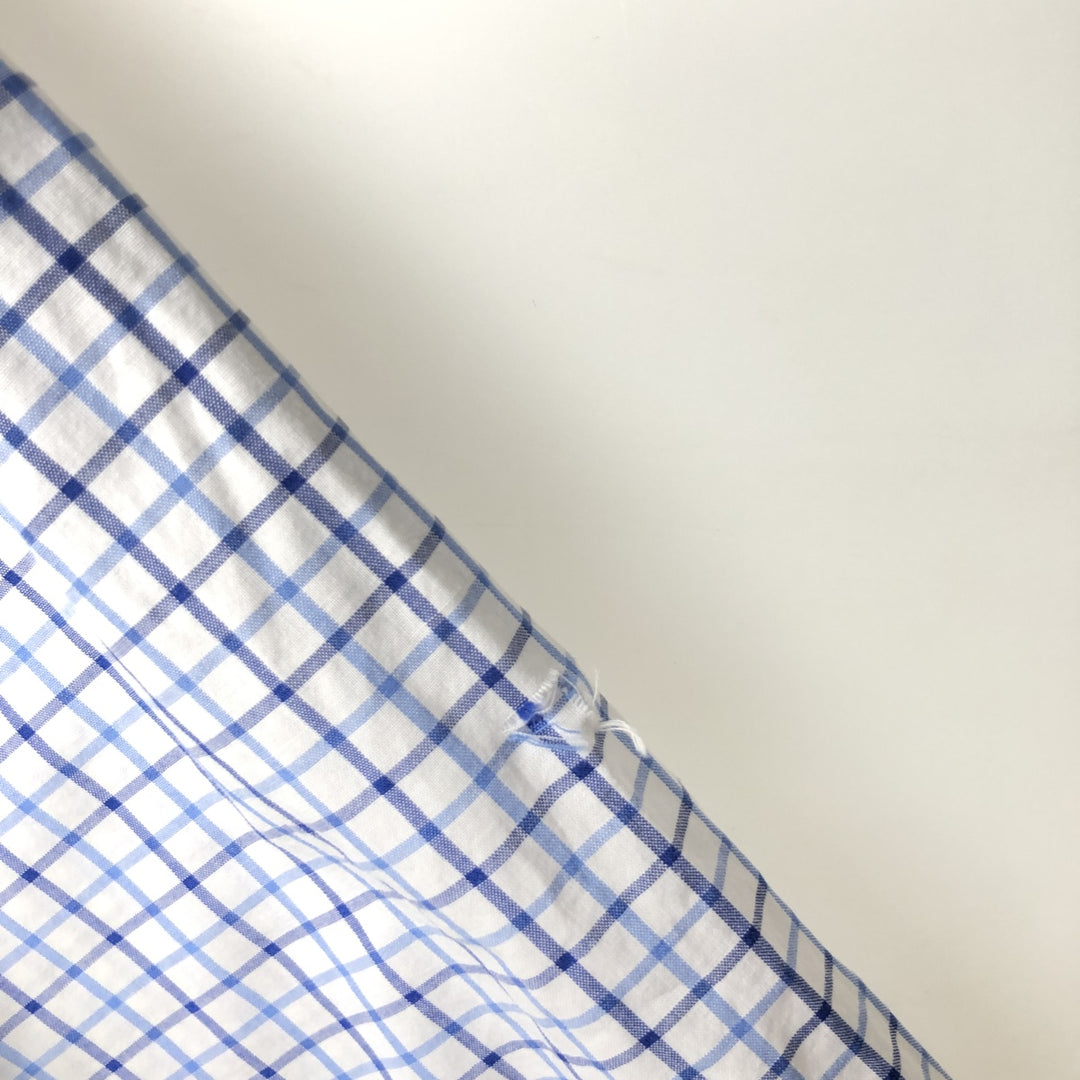 Ralph Lauren Classic Fit Gingham Check Short Sleeve Button Down Check Shirt Men's Size L cotton blue type Vintage Second Hand