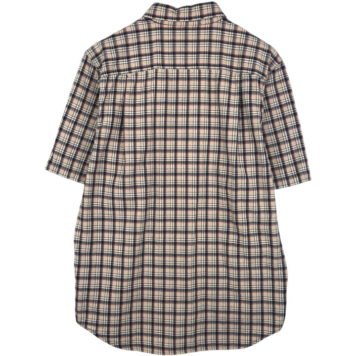 Carhartt Relaxed Fit Check Pattern Button-down Short Sleeve Work Shirt, Men's Medium cotton Beige type Vintage Second Hand