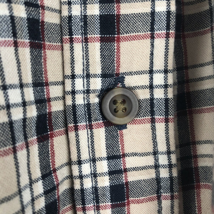 Carhartt Relaxed Fit Check Pattern Button-down Short Sleeve Work Shirt, Men's Medium cotton Beige type Vintage Second Hand