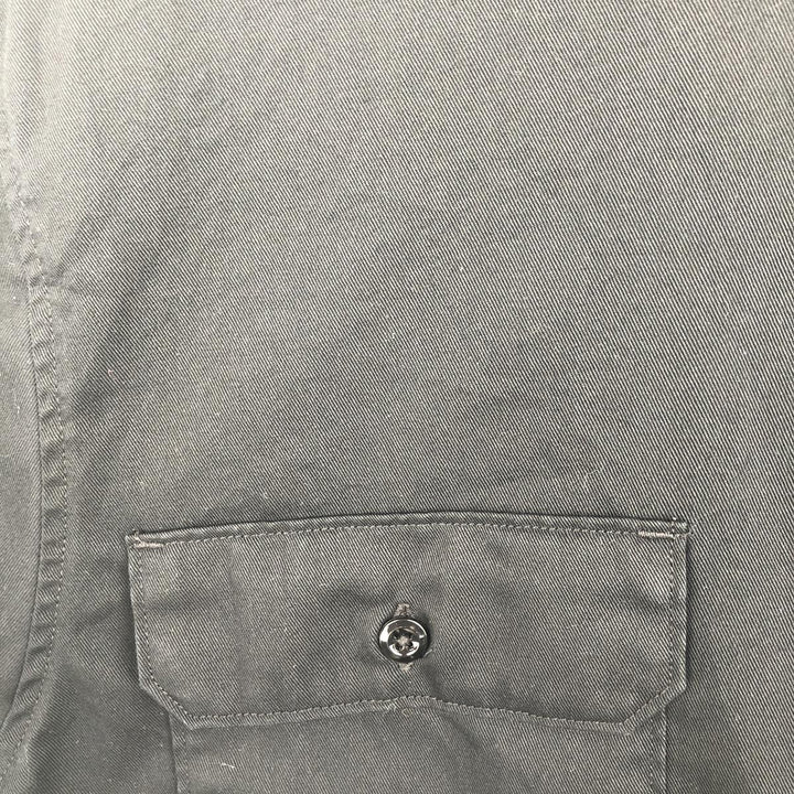Carhartt short sleeve work shirt, men's size M polyester black type Vintage Second Hand