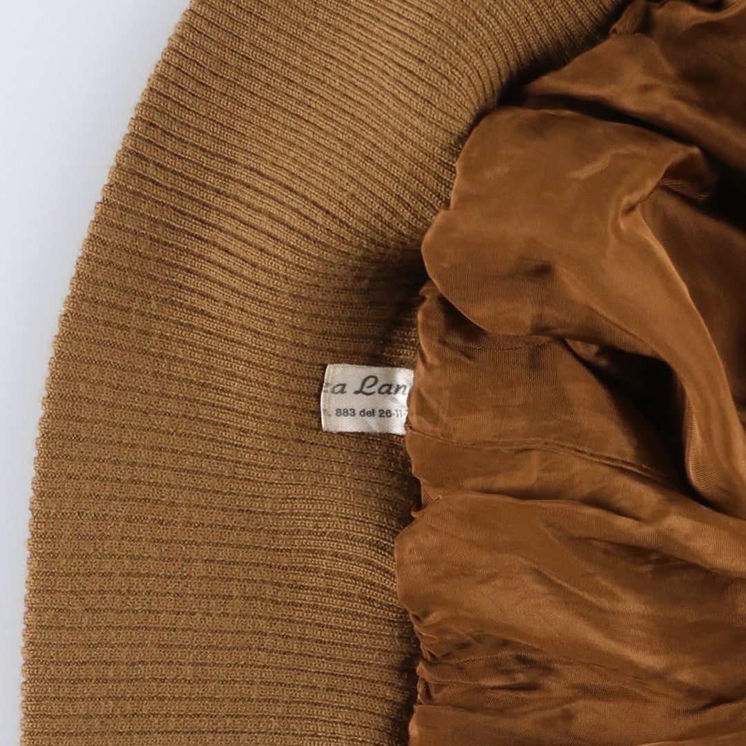 Suede leather blouson, made in Italy, men's size S equivalent. Genuine suede leather brown type Vintage Second Hand
