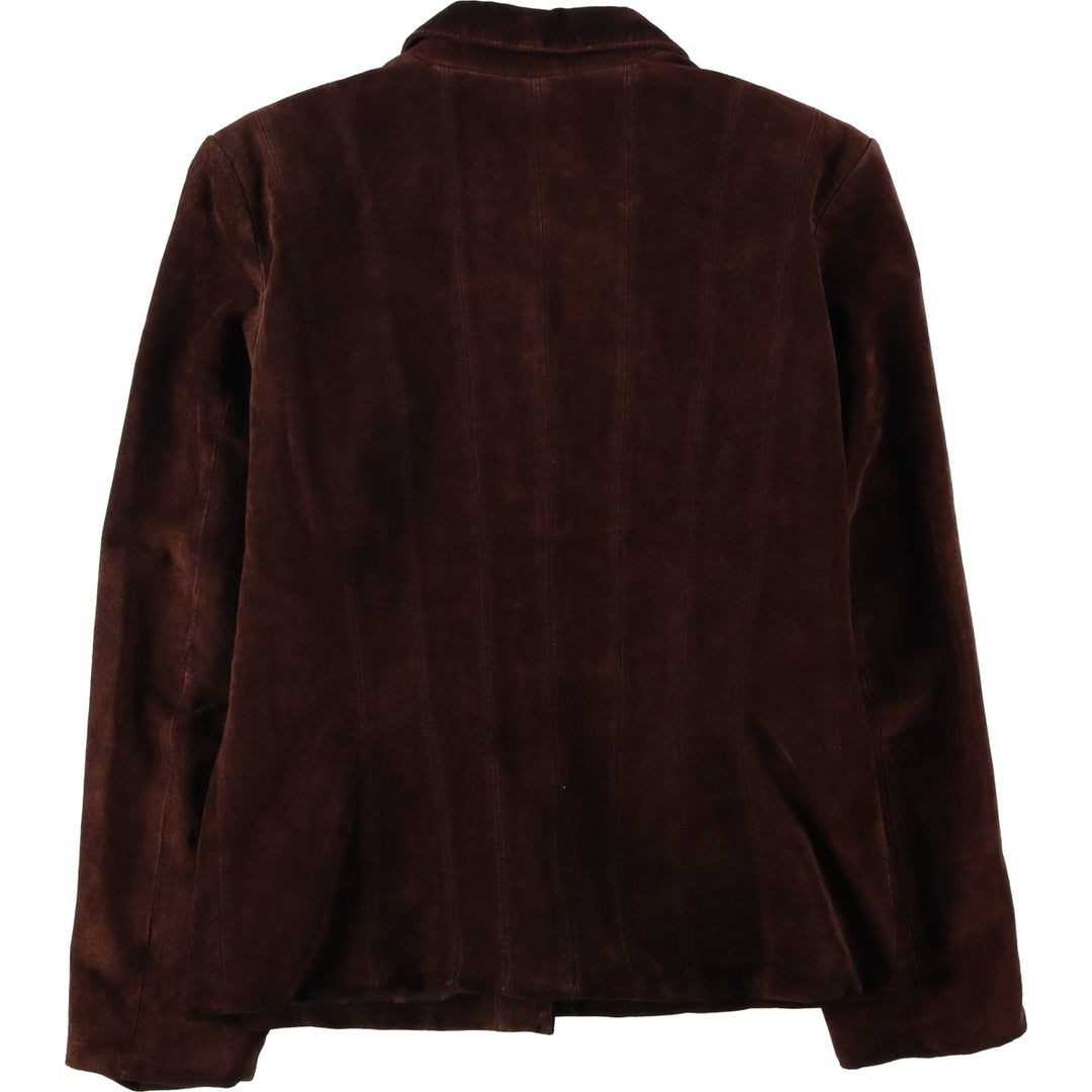 MOSSIMO Suede Leather Blouson, Women's Size M (approx.) Genuine suede leather brown type Vintage Second Hand