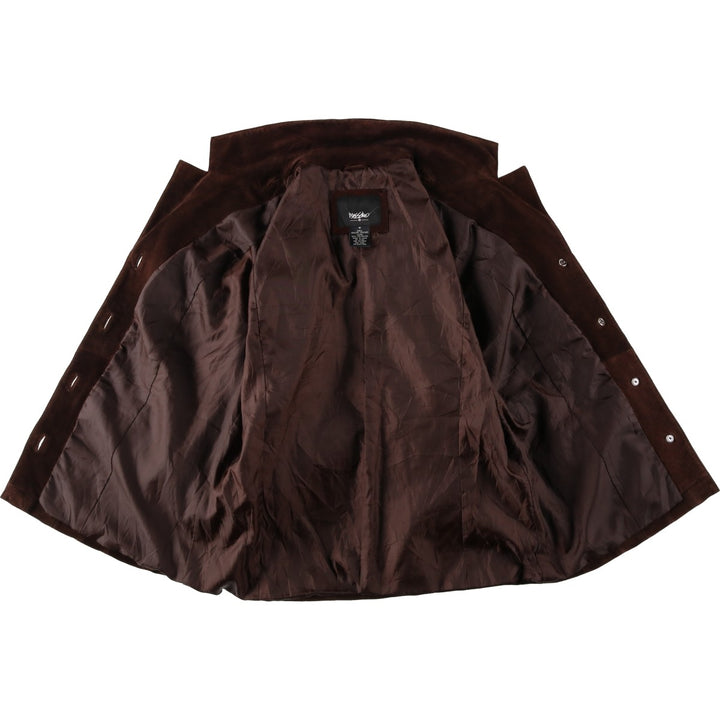 MOSSIMO Suede Leather Blouson, Women's Size M (approx.) Genuine suede leather brown type Vintage Second Hand