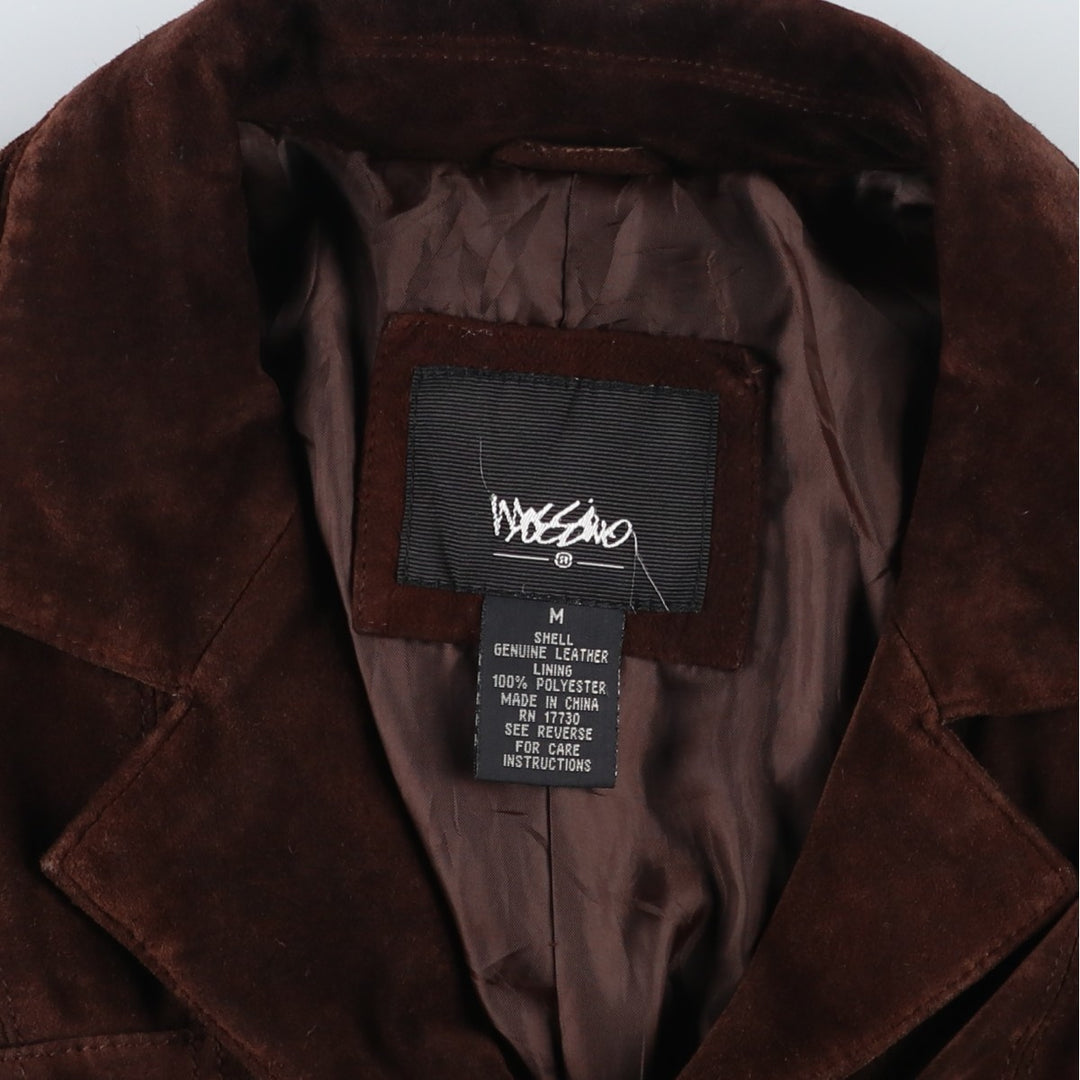 MOSSIMO Suede Leather Blouson, Women's Size M (approx.) Genuine suede leather brown type Vintage Second Hand