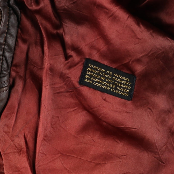 SILTON Leather Blouson Jacket, Women's Size M (Equivalent), Vintage unclear brown type Vintage Second Hand