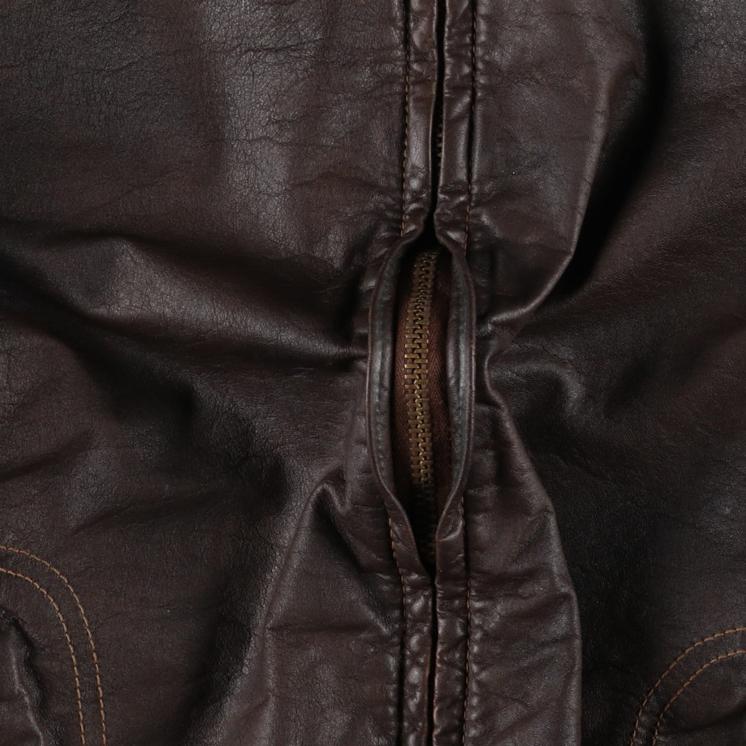 SILTON Leather Blouson Jacket, Women's Size M (Equivalent), Vintage unclear brown type Vintage Second Hand