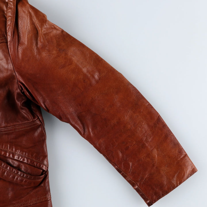 1960'S Leather Blouson Jacket, Women's Size M (approx.), Vintage unclear brown type Vintage Second Hand