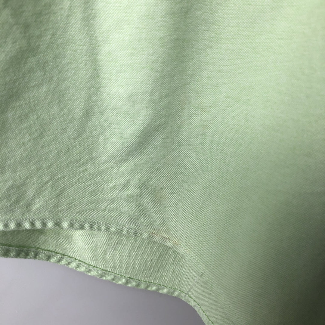 Ralph Lauren long sleeve button down shirt, women's size S cotton green type yellow green Vintage Second Hand