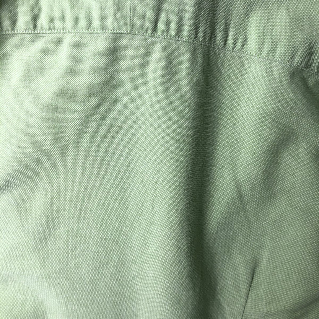Ralph Lauren long sleeve button down shirt, women's size S cotton green type yellow green Vintage Second Hand