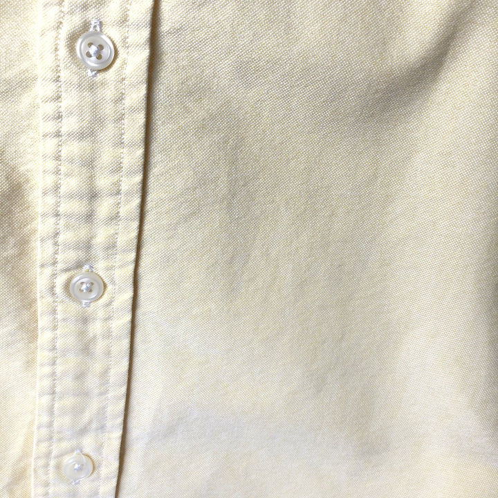 Ralph Lauren CLASSIC FIT Long-Sleeve Button-Down Shirt, Women's Size M (approx.) cotton yellow type Vintage Second Hand