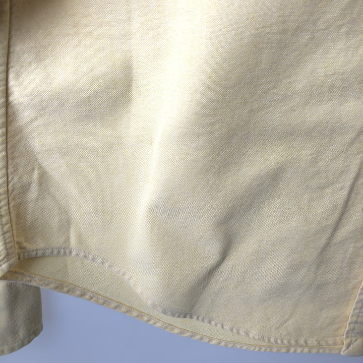 Ralph Lauren CLASSIC FIT Long-Sleeve Button-Down Shirt, Women's Size M (approx.) cotton yellow type Vintage Second Hand