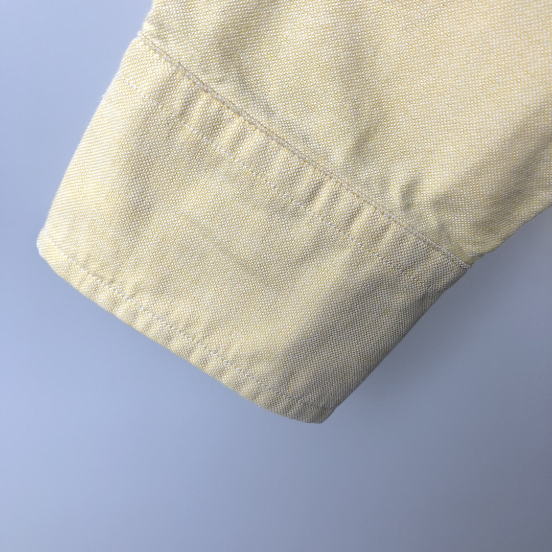 Ralph Lauren CLASSIC FIT Long-Sleeve Button-Down Shirt, Women's Size M (approx.) cotton yellow type Vintage Second Hand