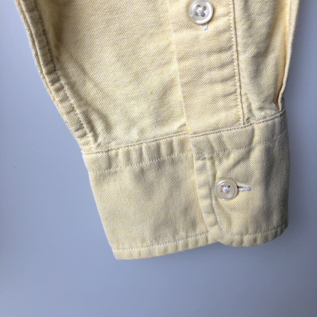 Ralph Lauren CLASSIC FIT Long-Sleeve Button-Down Shirt, Women's Size M (approx.) cotton yellow type Vintage Second Hand