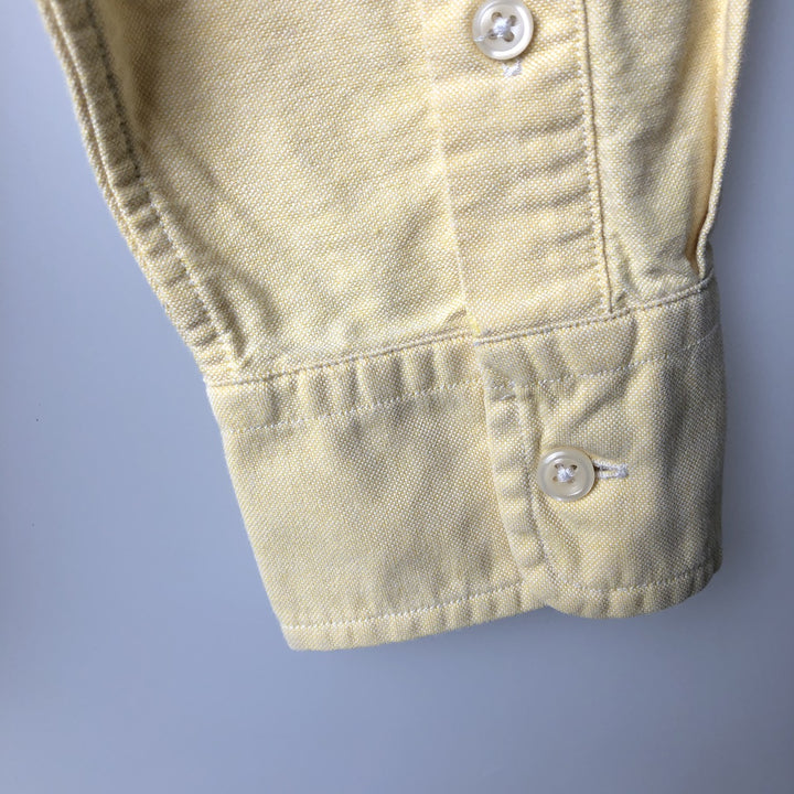 Ralph Lauren CLASSIC FIT Long-Sleeve Button-Down Shirt, Women's Size M (approx.) cotton yellow type Vintage Second Hand