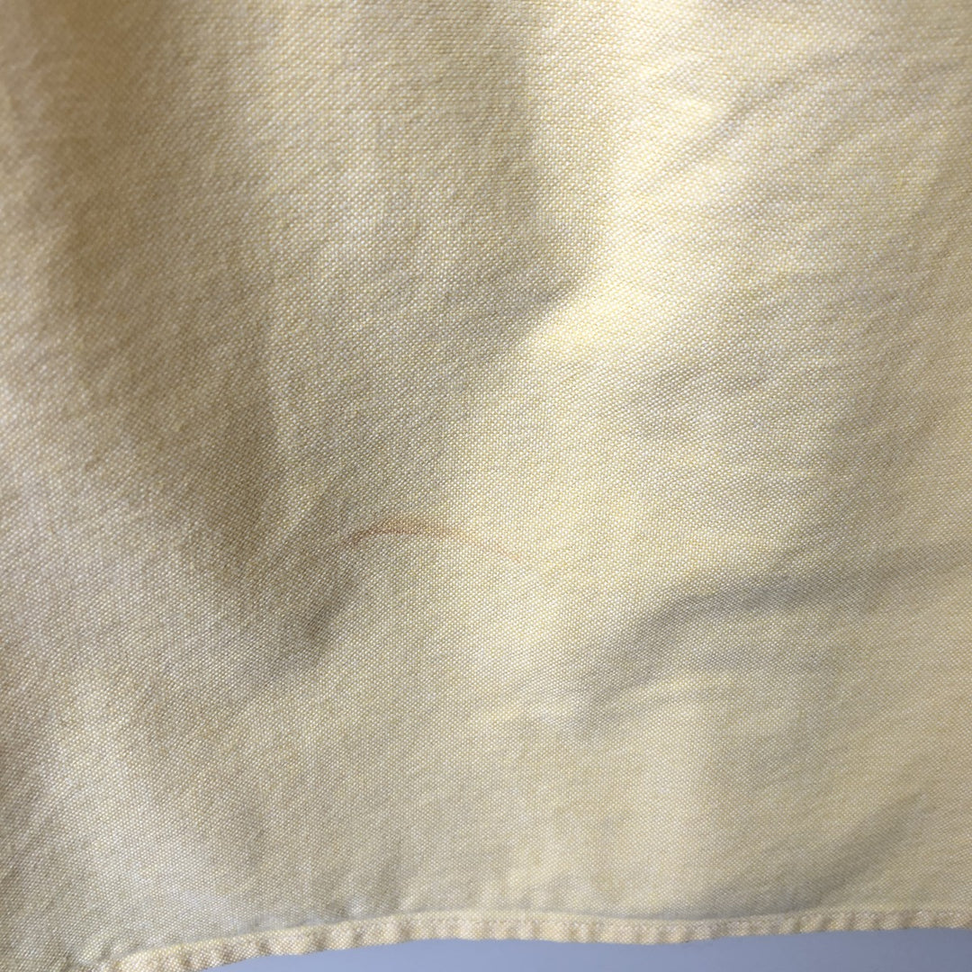 Ralph Lauren CLASSIC FIT Long-Sleeve Button-Down Shirt, Women's Size M (approx.) cotton yellow type Vintage Second Hand