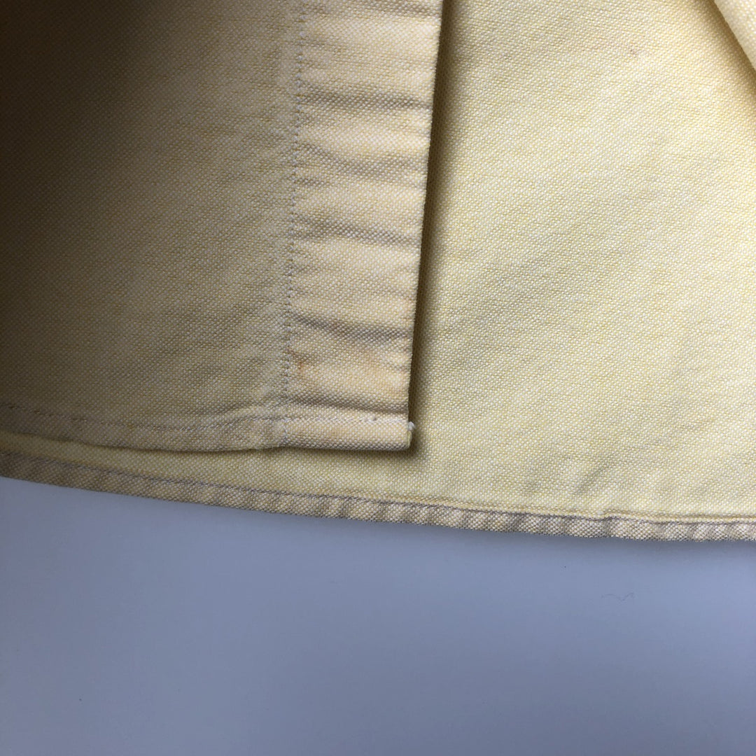 Ralph Lauren CLASSIC FIT Long-Sleeve Button-Down Shirt, Women's Size M (approx.) cotton yellow type Vintage Second Hand