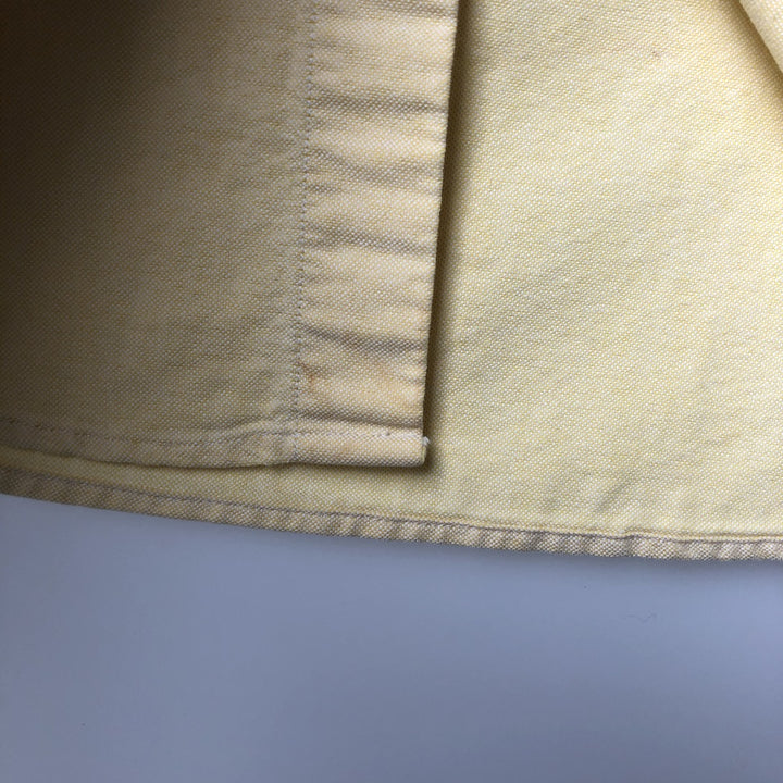 Ralph Lauren CLASSIC FIT Long-Sleeve Button-Down Shirt, Women's Size M (approx.) cotton yellow type Vintage Second Hand