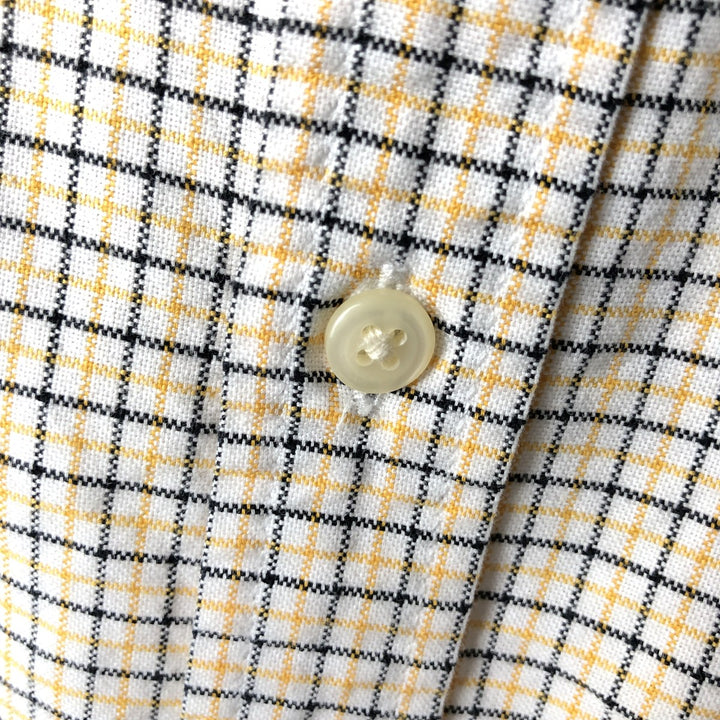 Ralph Lauren long-sleeved button-down check shirt, women's size L cotton white type Vintage Second Hand