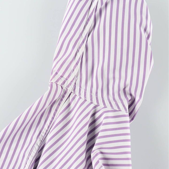 Ralph Lauren RALPH LAUREN SPORT SLIM FIT Long-Sleeve Cotton Stripe Shirt, Women's Size S (approx.) cotton purple type Vintage Second Hand