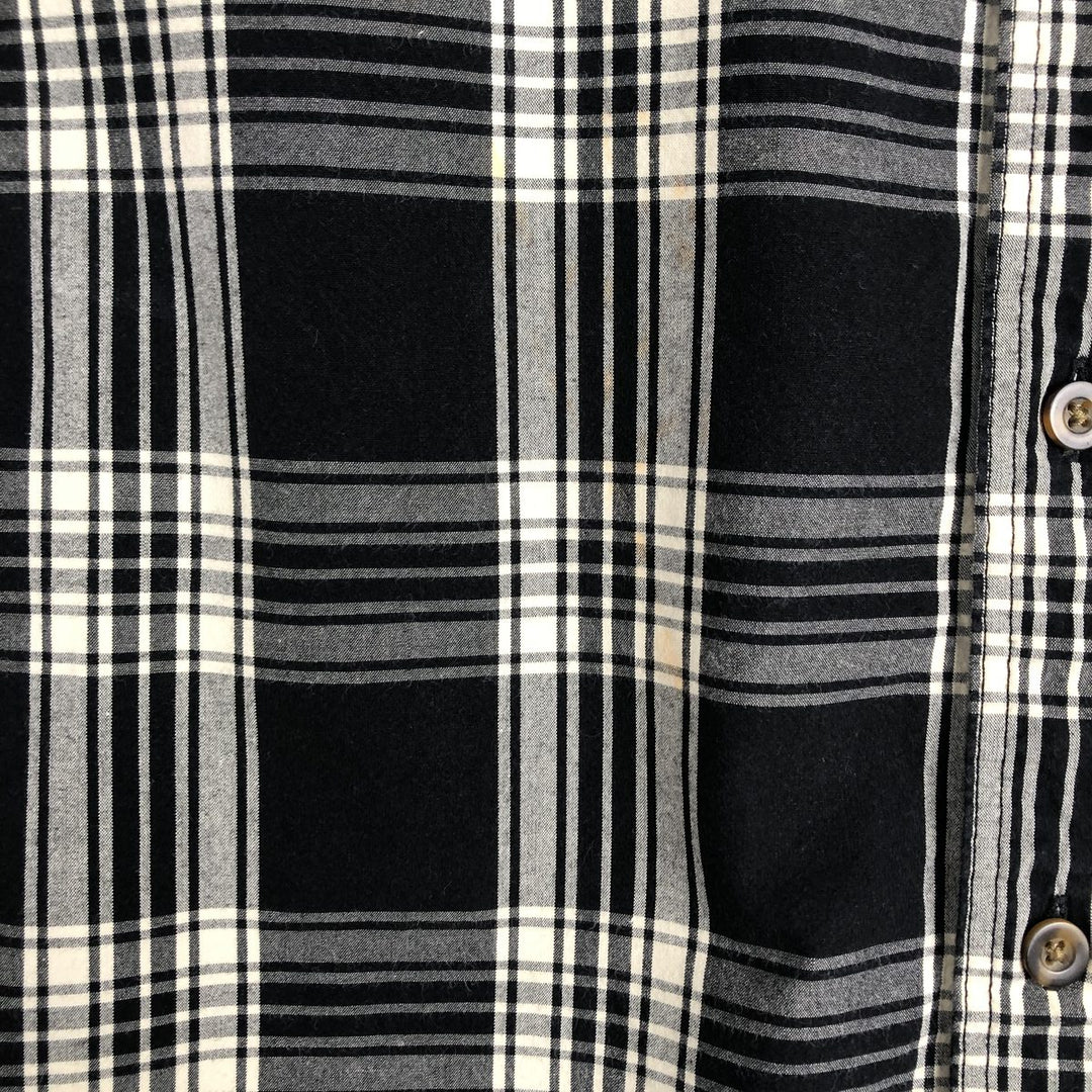 Carhartt RELAXED FIT Check Pattern Button-down Short Sleeve Work Shirt, Men's XL cotton black type Vintage Second Hand