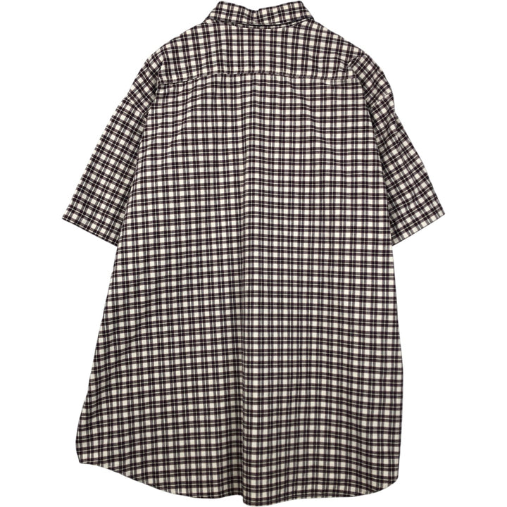Carhartt Check Pattern Button-down Short Sleeve Work Shirt, Men's XXL unclear Beige type Vintage Second Hand